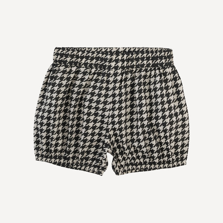 bloomer short | houndstooth | organic cotton woven