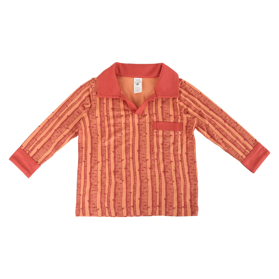 long sleeve retro pocket tee | spice birch | bamboo