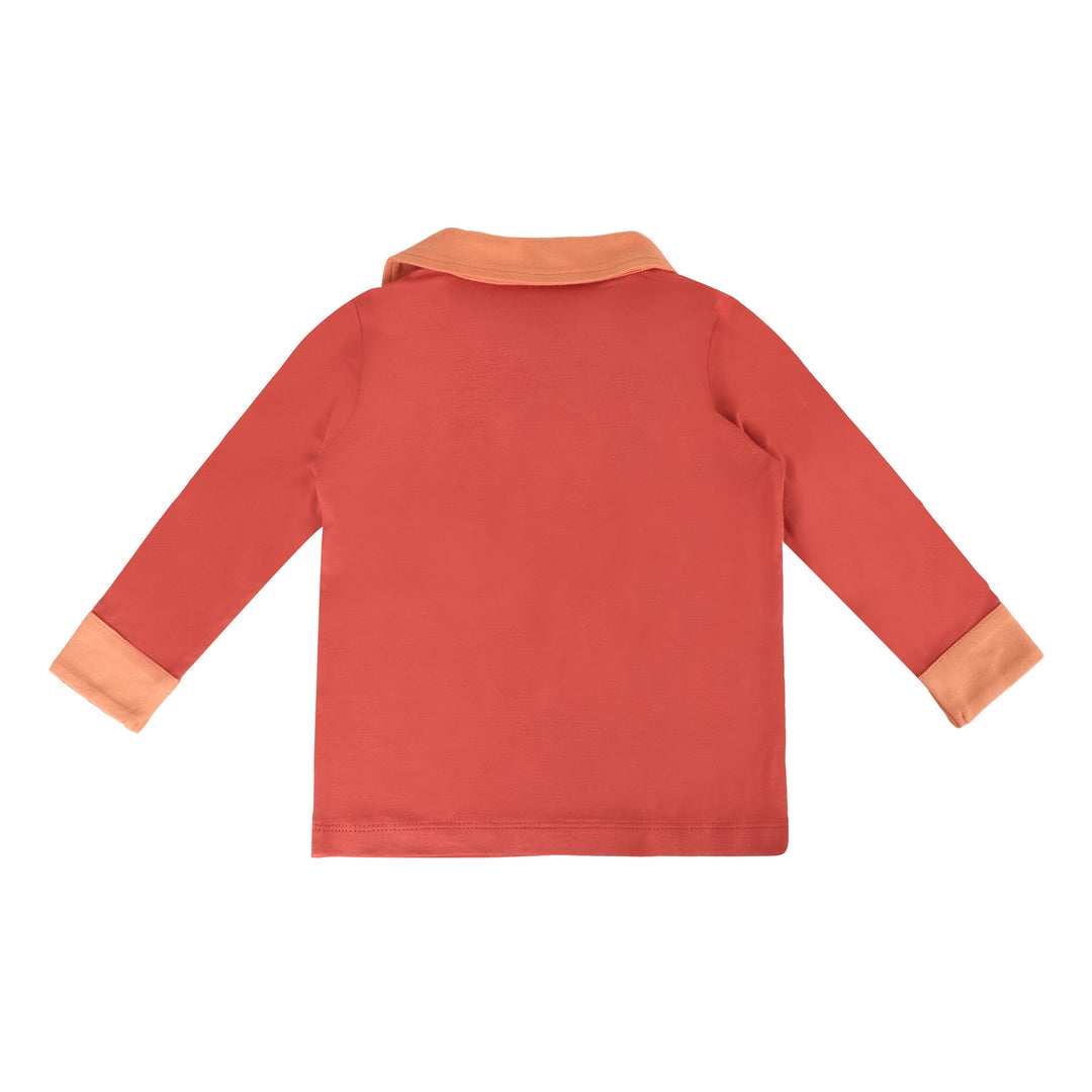 long sleeve retro pocket tee | tandoori spice | bamboo