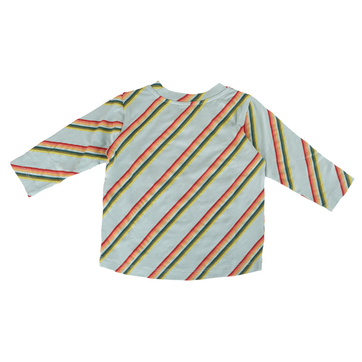 long sleeve essential boxy tee | 70s ranch stripe | bamboo