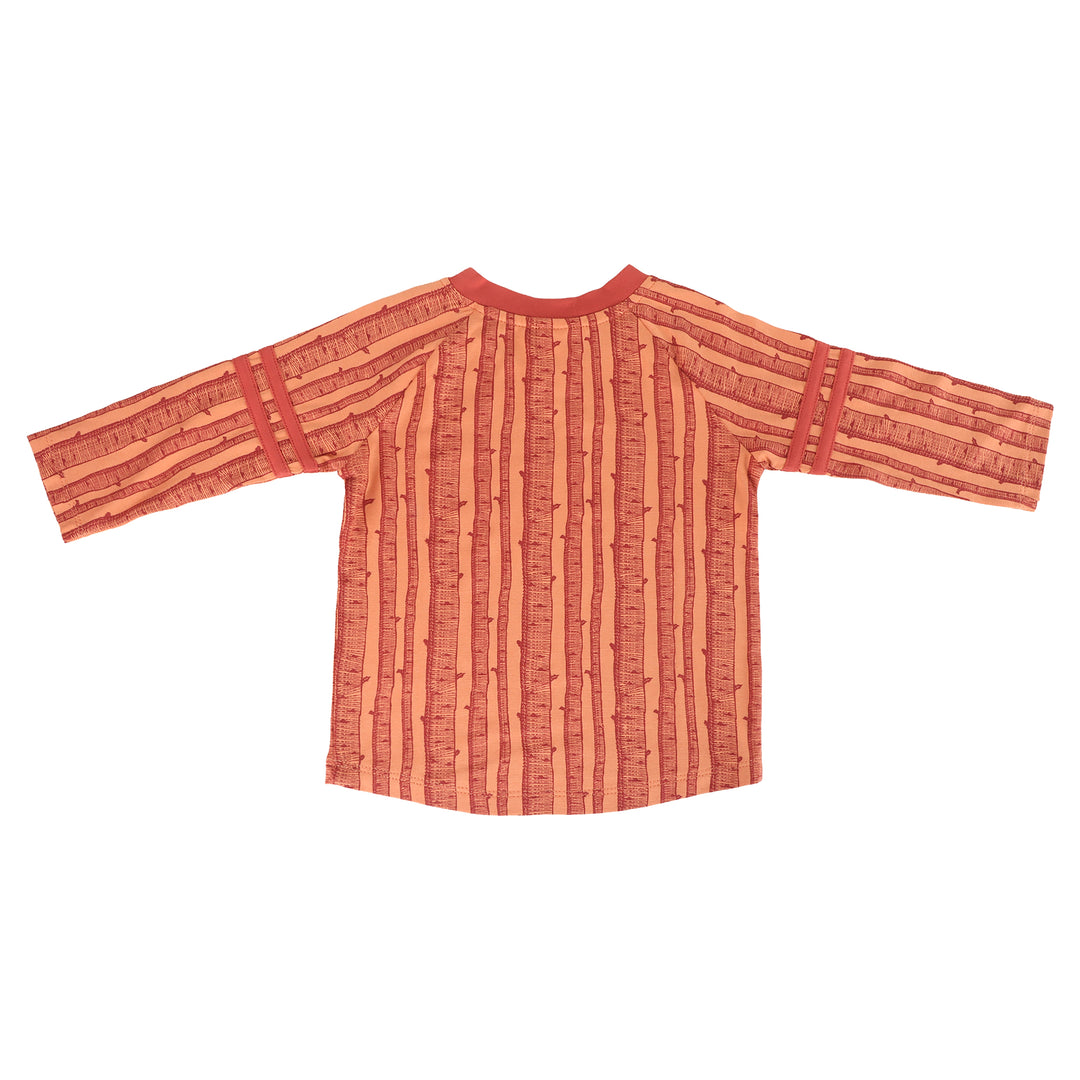 long sleeve football tee | spice birch | bamboo