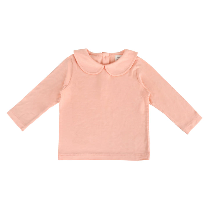 long sleeve peter pan tee | peach parfait | bamboo