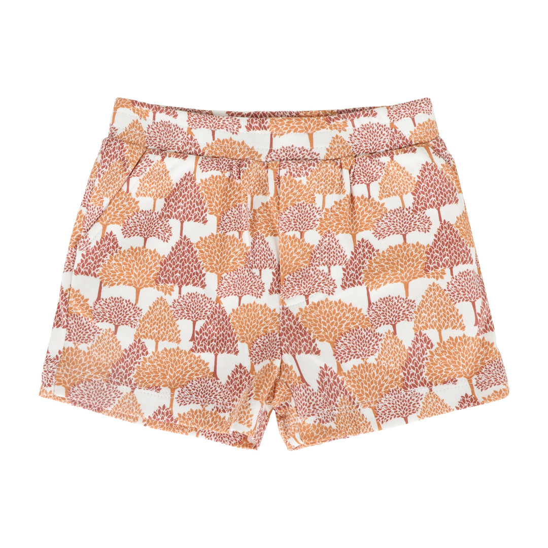 topstitch tank + relaxed short set | orange forest | organic cotton interlock