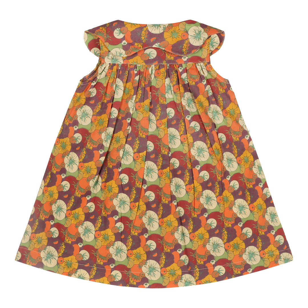 olive dress | heirloom tomatoes | organic cotton woven