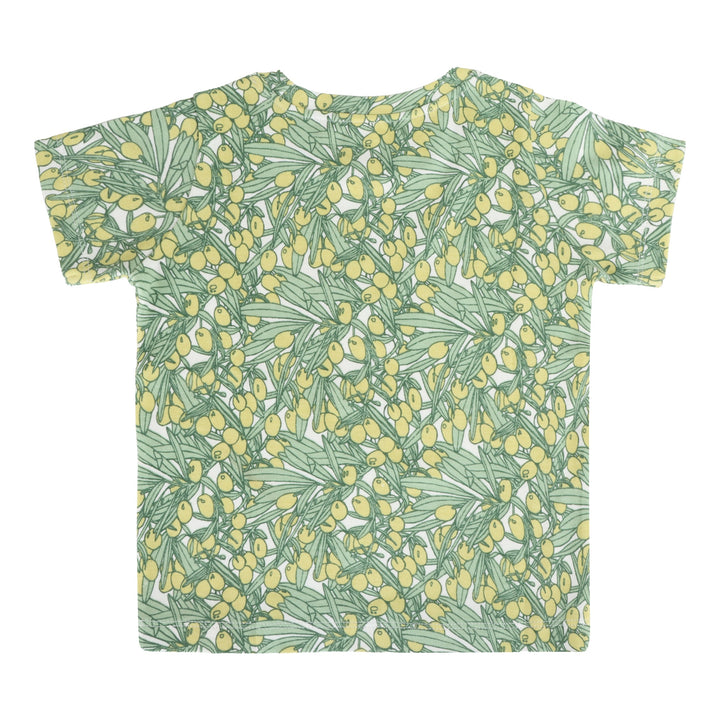 short sleeve essential boxy tee | green olive | organic cotton interlock