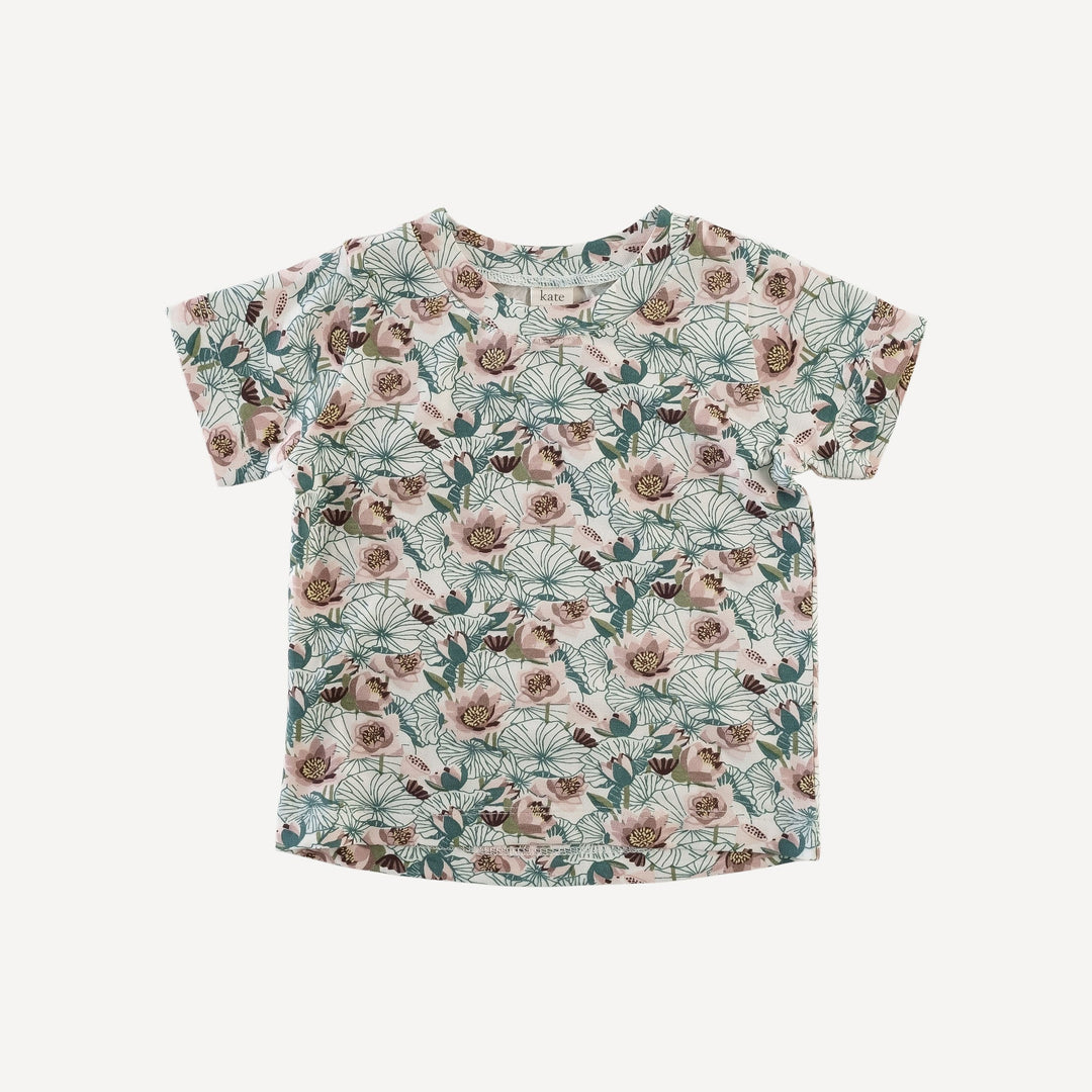 PREORDER short sleeve boxy tee | lotus | bamboo