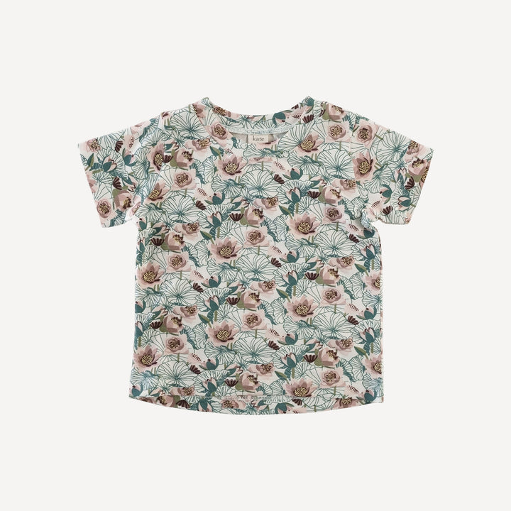 PREORDER short sleeve boxy tee | lotus | bamboo