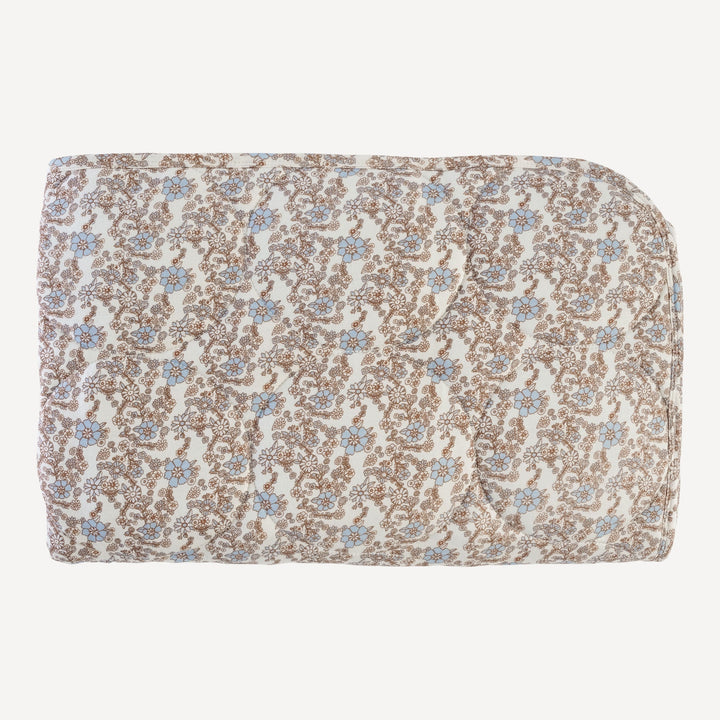 PREORDER classic circle quilt | cornflower ditsy | bamboo