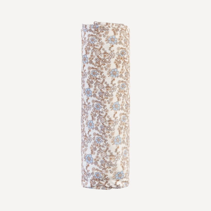 PREORDER crib sheet | cornflower ditsy | bamboo