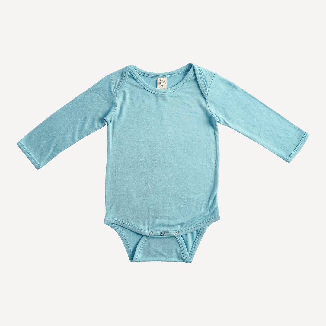 PREORDER long sleeve lap neck bodysuit | grotto | bamboo