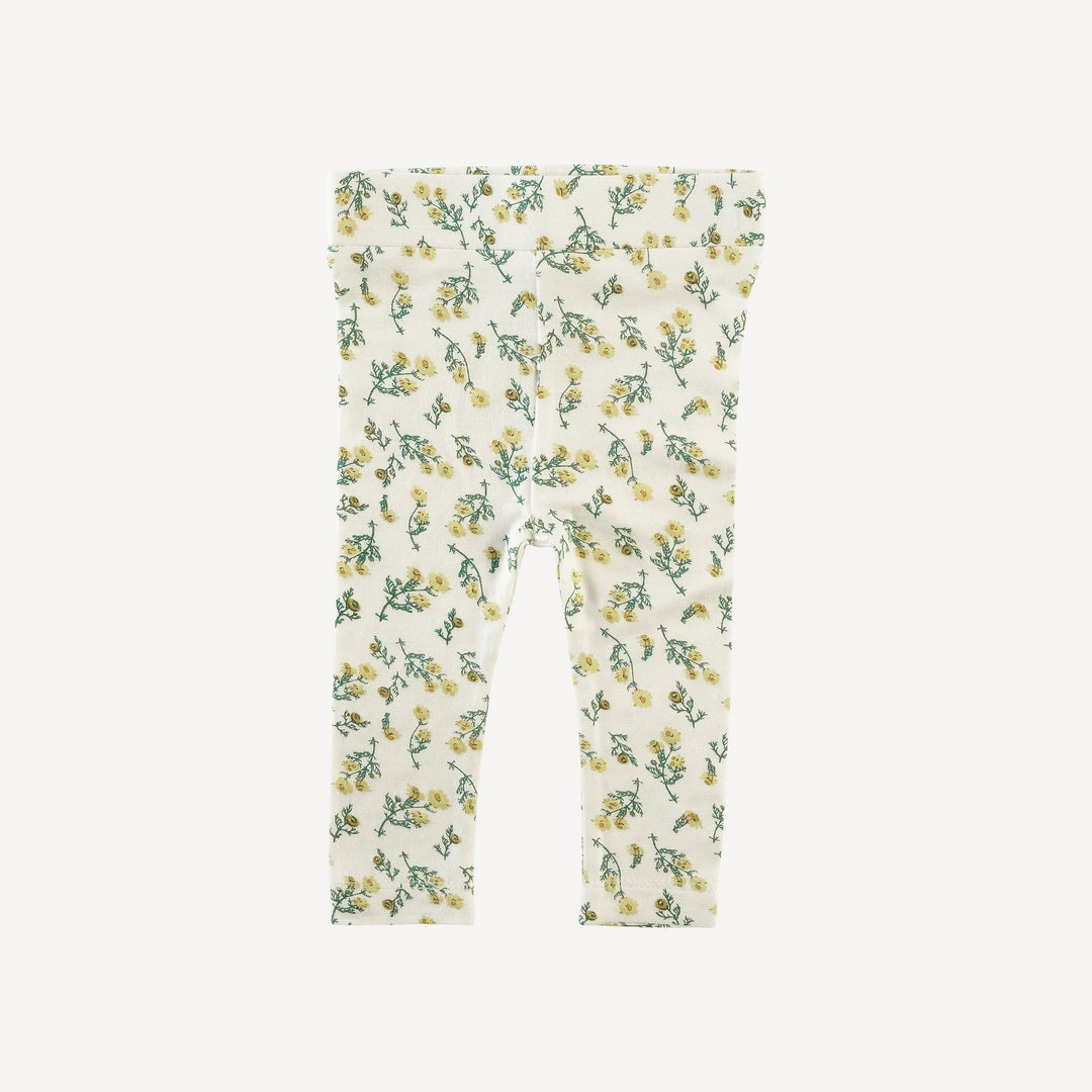 PREORDER classic skinny legging | tiny chamomile | bamboo