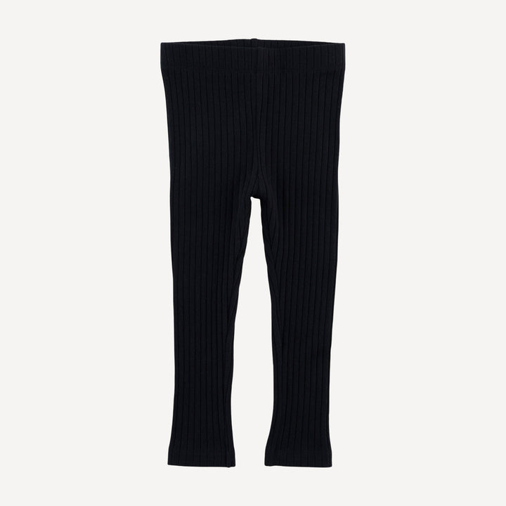 PREORDER classic skinny legging | black | organic cotton wide rib
