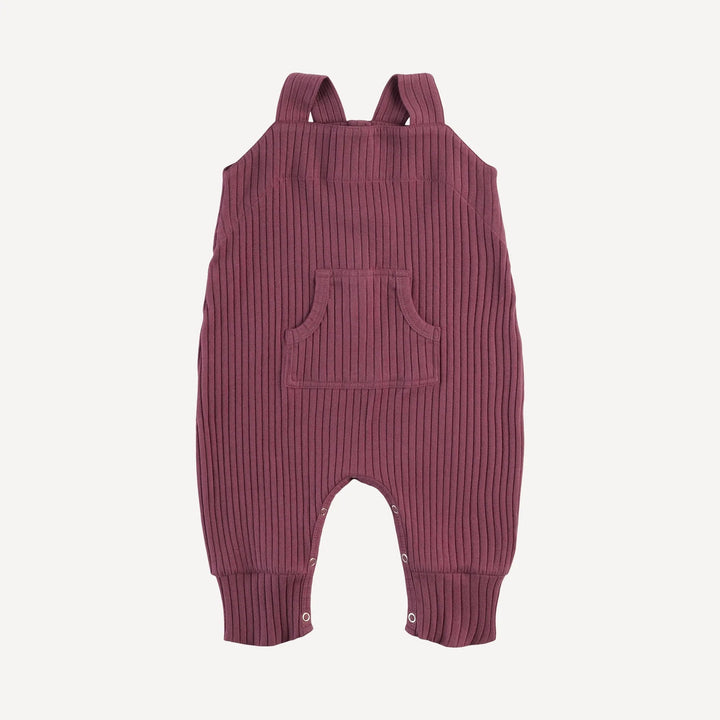 PREORDER kanga cuffed overall | wild ginger | organic cotton wide rib