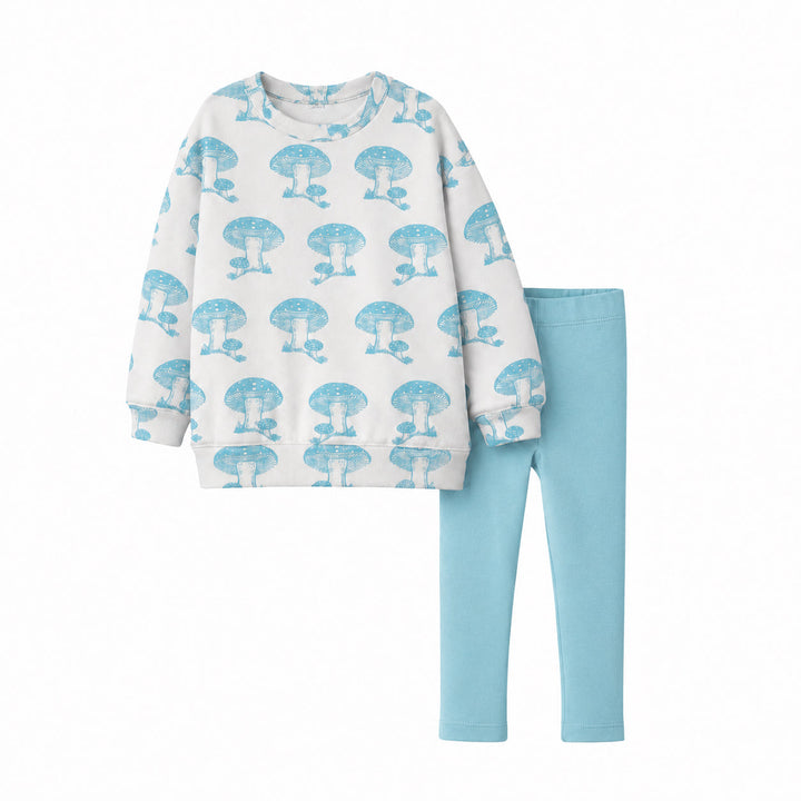 PREORDER oversized sweatshirt + legging set | grotto toadstool | bamboo