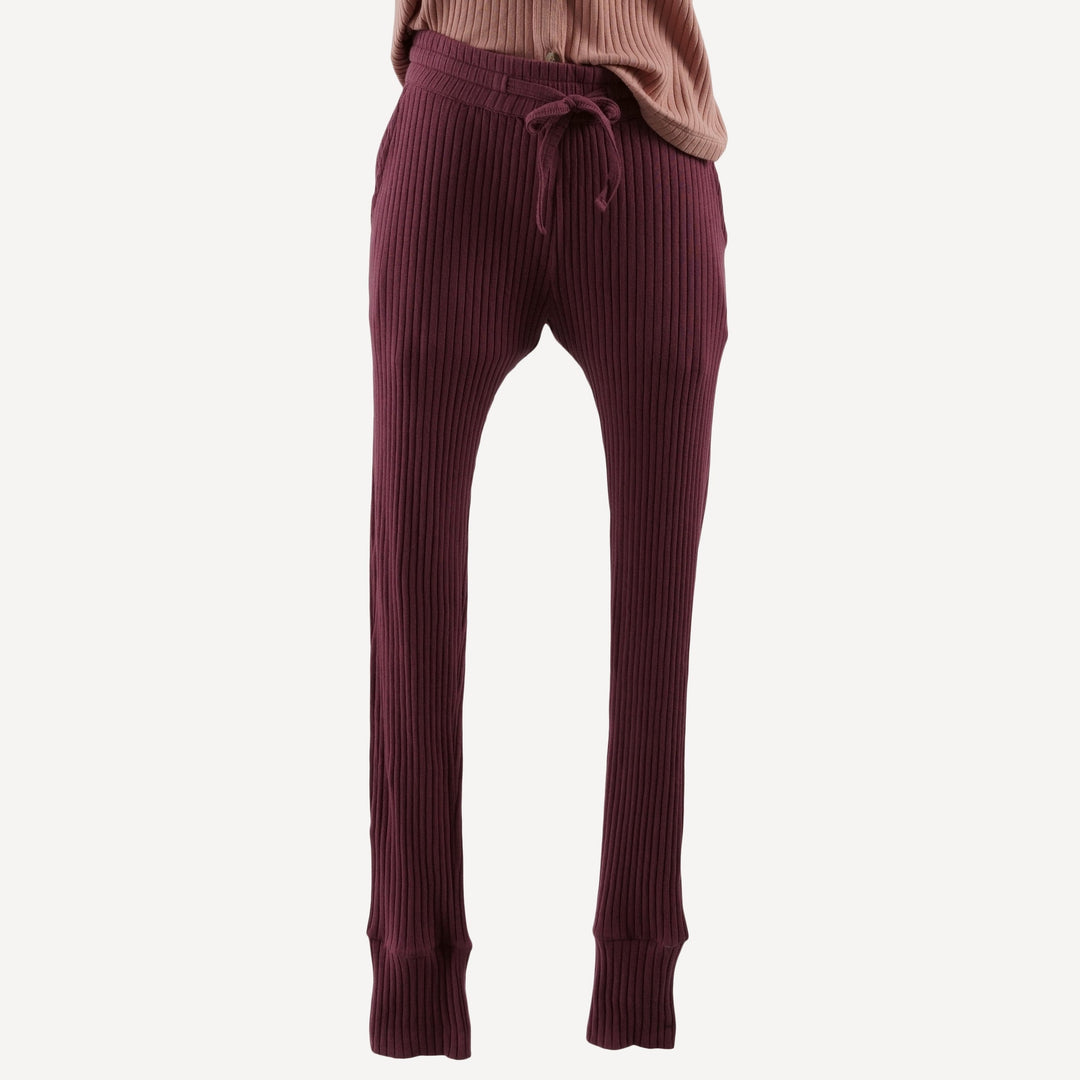 PREORDER womens jogger | wild ginger | organic cotton wide rib