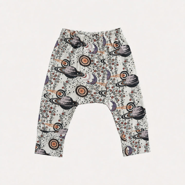 PREORDER classic panda pant | mystical planets | bamboo
