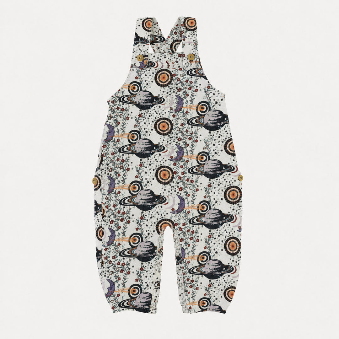 PREORDER gathered bubble pocket overall | mystical planets | bamboo