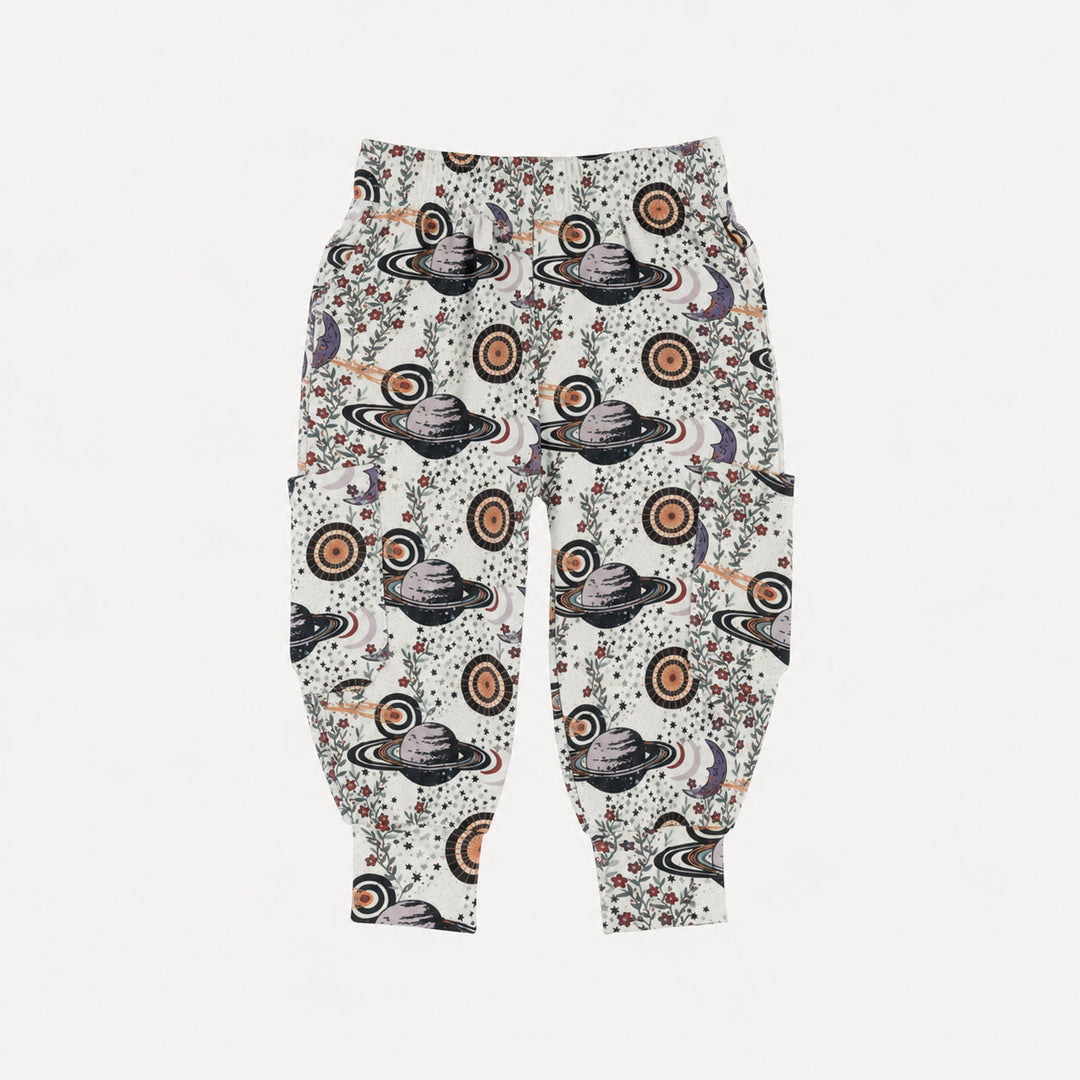 PREORDER cargo bubble pant | mystical planets | bamboo