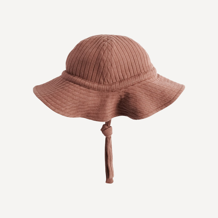 PREORDER sun hat | patina | organic cotton wide rib