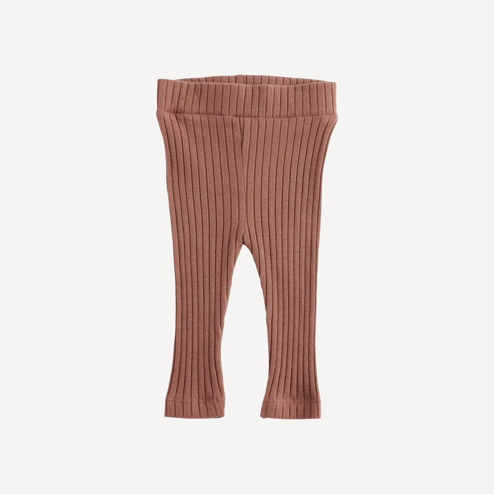 PREORDER classic skinny legging | patina | organic cotton wide rib