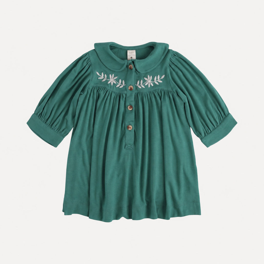 PREORDER long sleeve embroidered cowgirl dress | sagebrush | bamboo