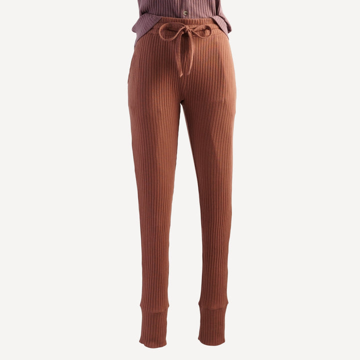 PREORDER womens jogger | patina | organic cotton wide rib