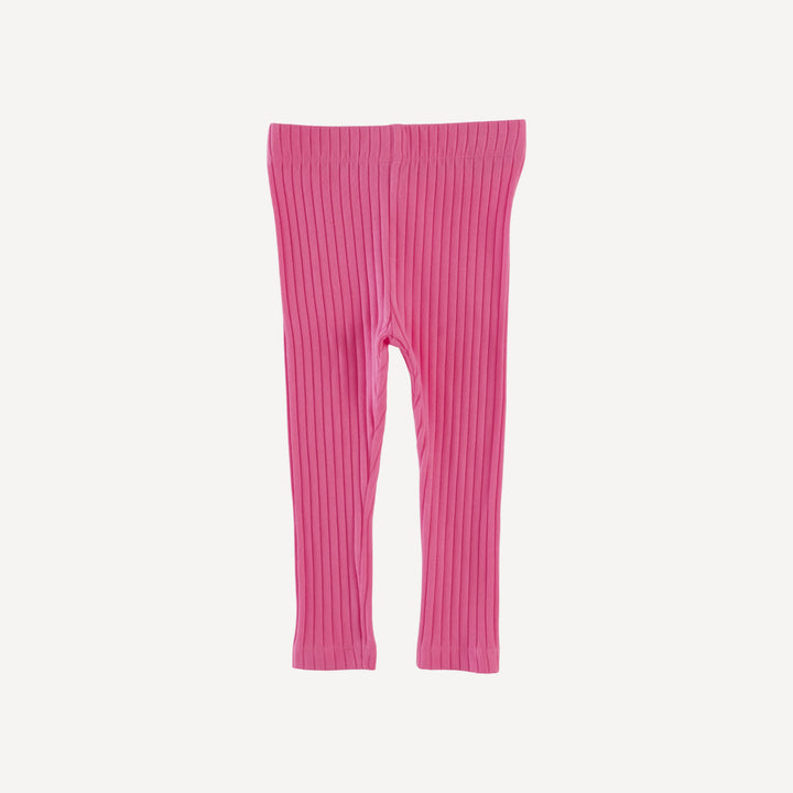 PREORDER classic skinny legging | hibiscus | organic cotton wide rib
