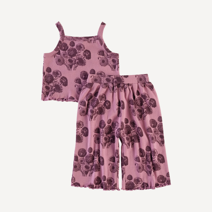 PREORDER jade set | french violet dahlia | organic cotton interlock