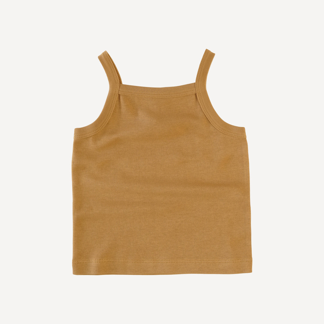 PREORDER spaghetti strap tank | apple cinnamon | organic cotton interlock