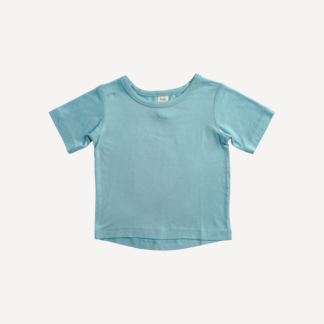 PREORDER short sleeve essential boxy tee | grotto | bamboo