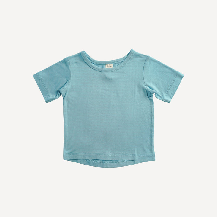 PREORDER short sleeve essential boxy tee | grotto | bamboo