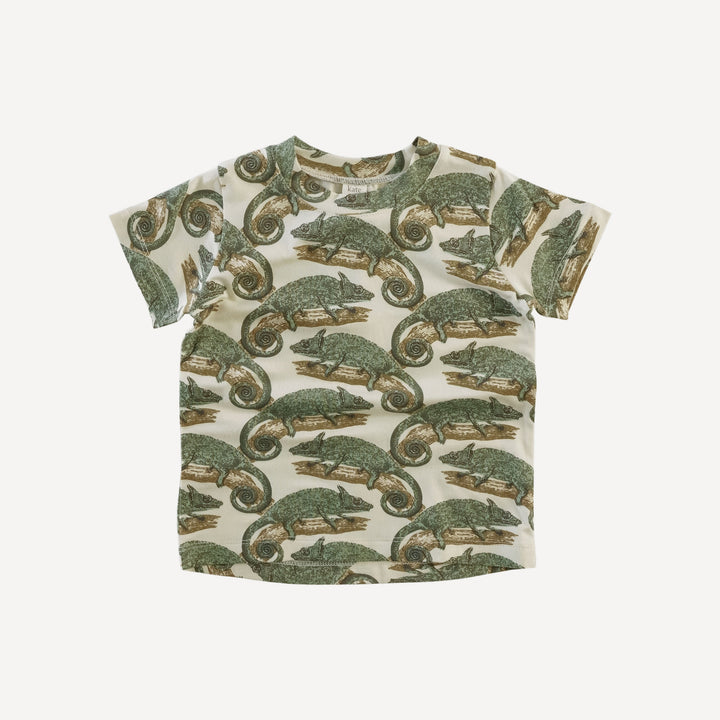 PREORDER short sleeve essential boxy tee | chameleon | modal