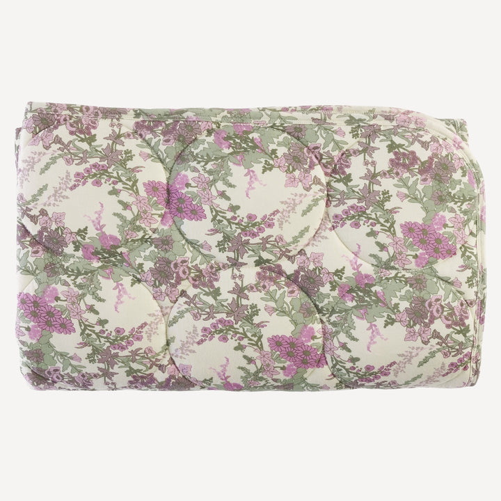 PREORDER classic circle quilt | violet queen annes lace | modal