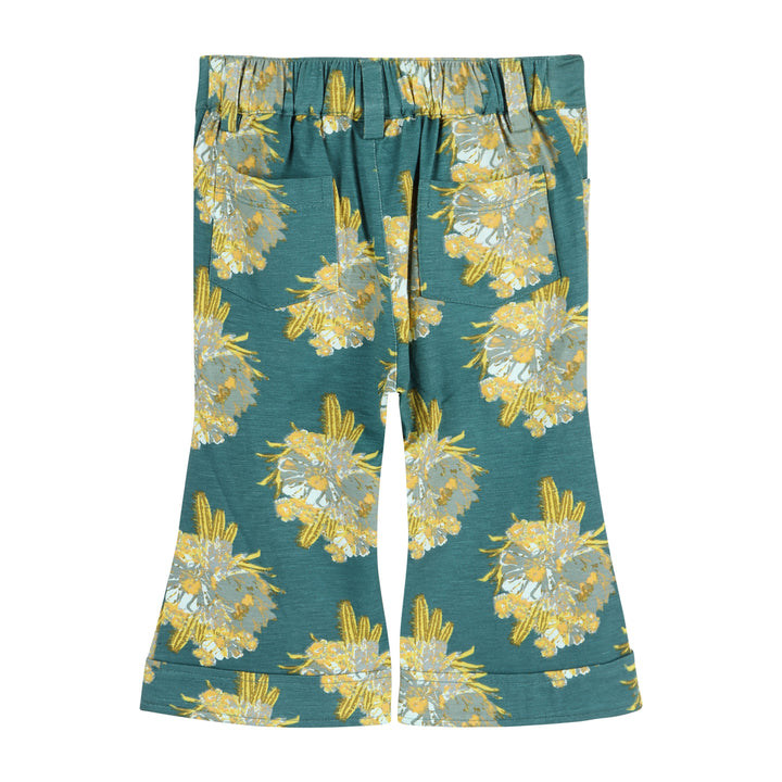flare pintuck pant | cactus floral | bamboo