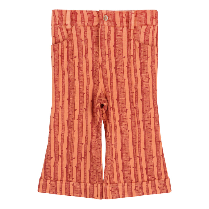 flare pintuck pant | spice birch | bamboo