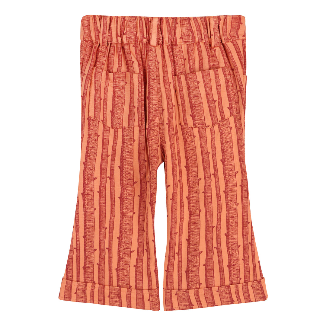 flare pintuck pant | spice birch | bamboo