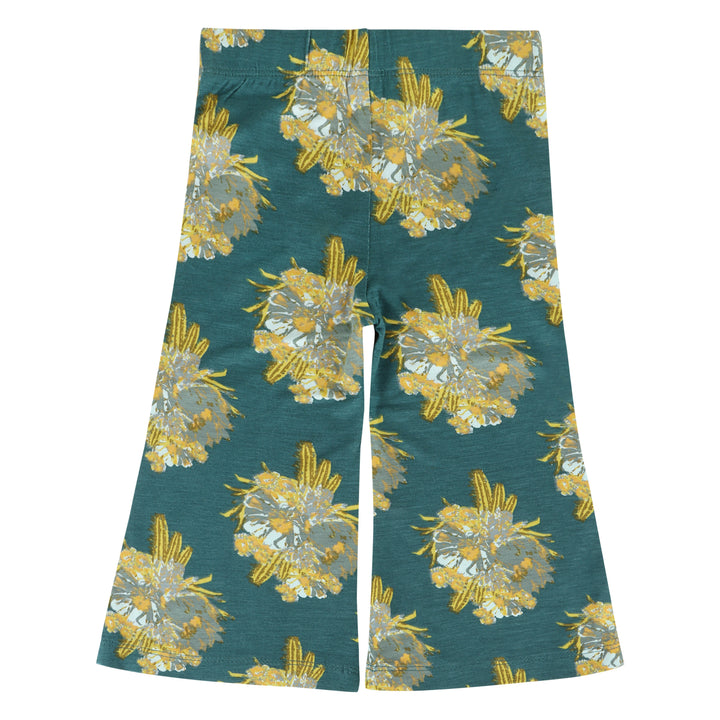 flare pants | cactus floral | bamboo