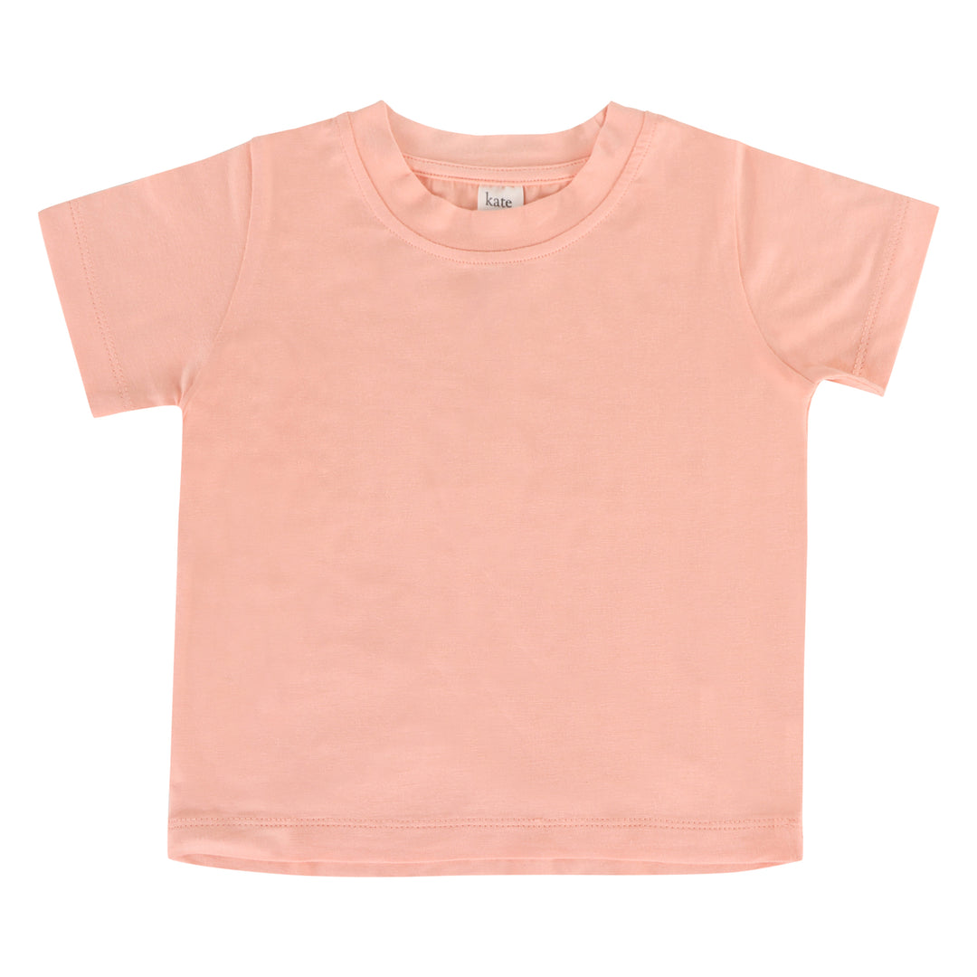 short sleeve essential boxy tee | peach parfait | bamboo