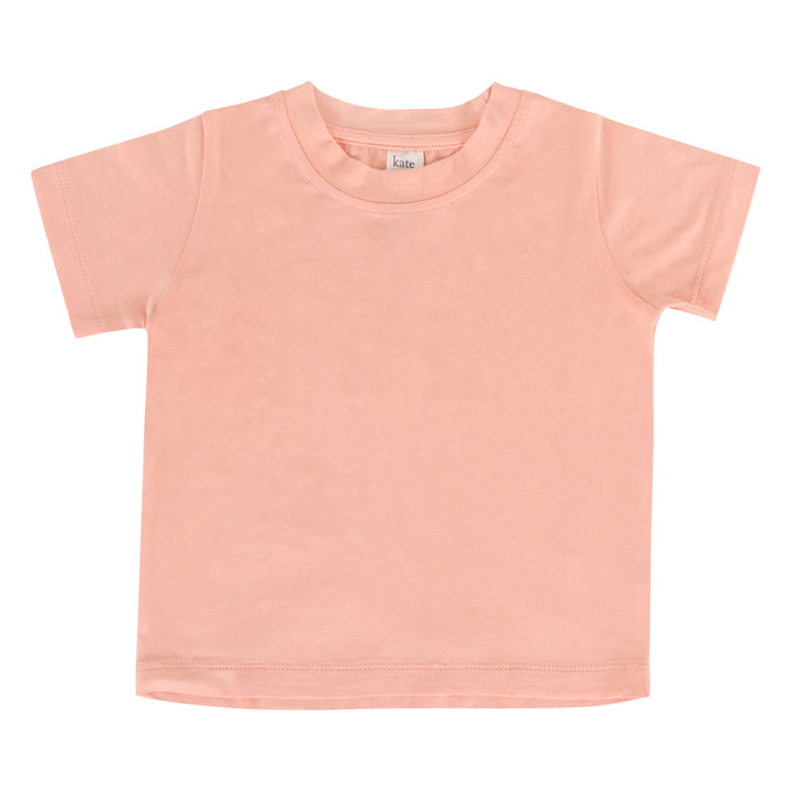 short sleeve essential boxy tee | peach parfait | bamboo