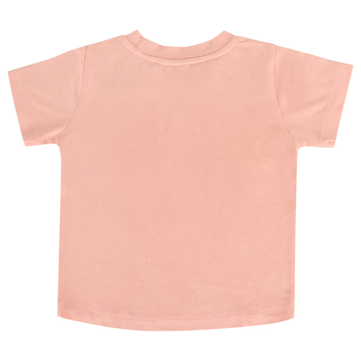 short sleeve essential boxy tee | peach parfait | bamboo