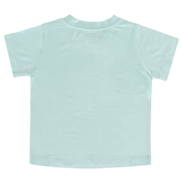 short sleeve essential boxy tee | glacier | bamboo