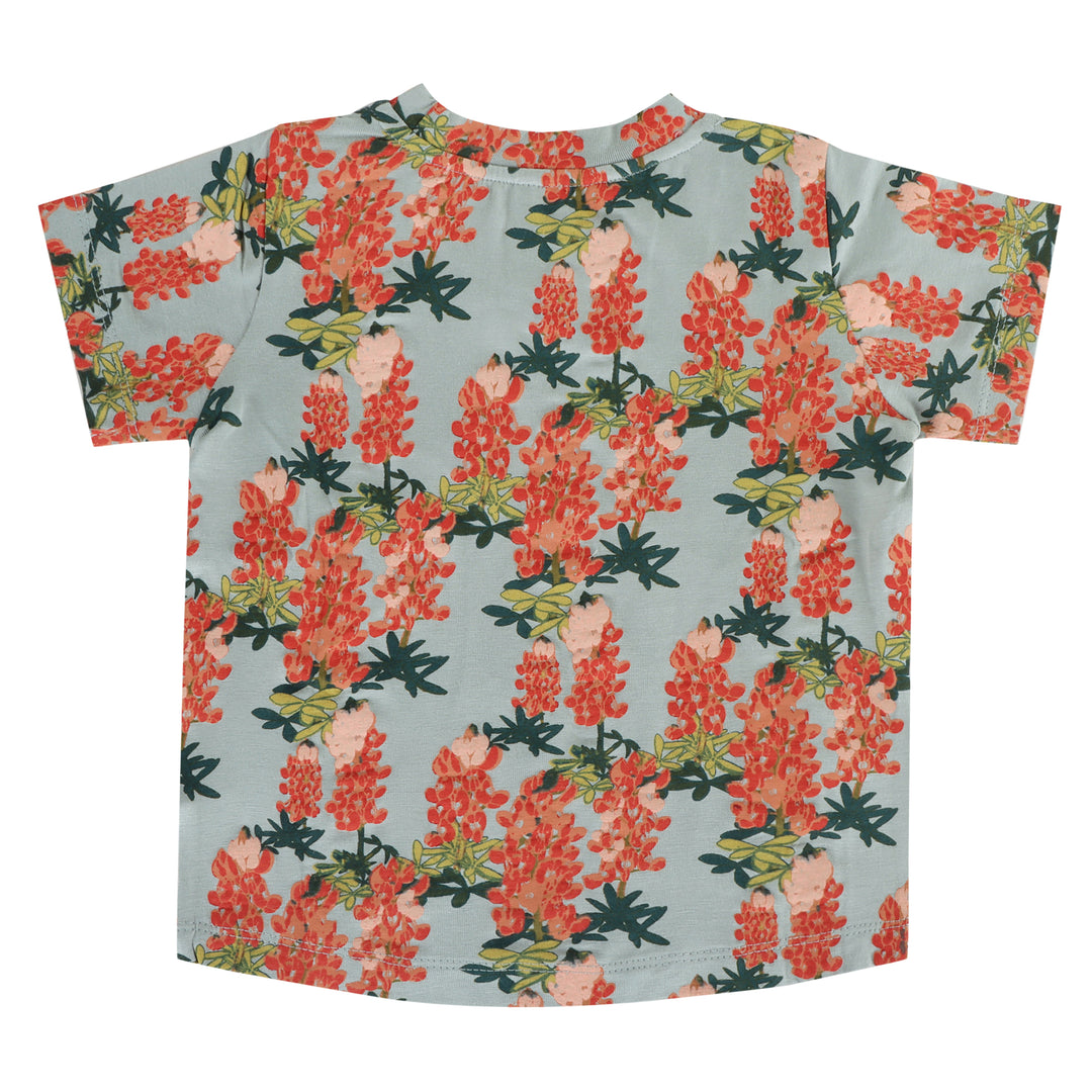 short sleeve essential boxy tee | fall floral | bamboo