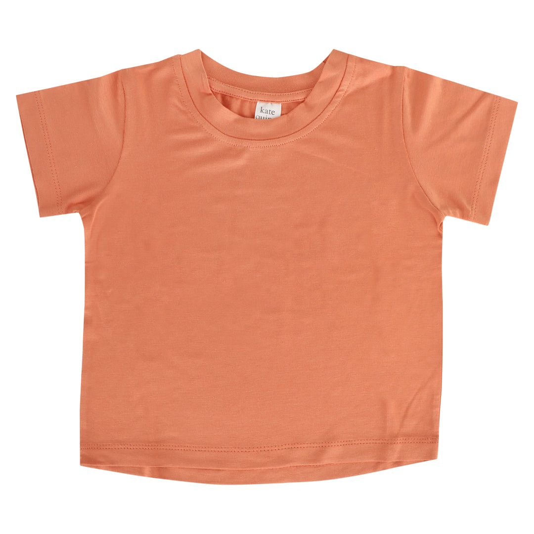 short sleeve essential boxy tee | melon | bamboo