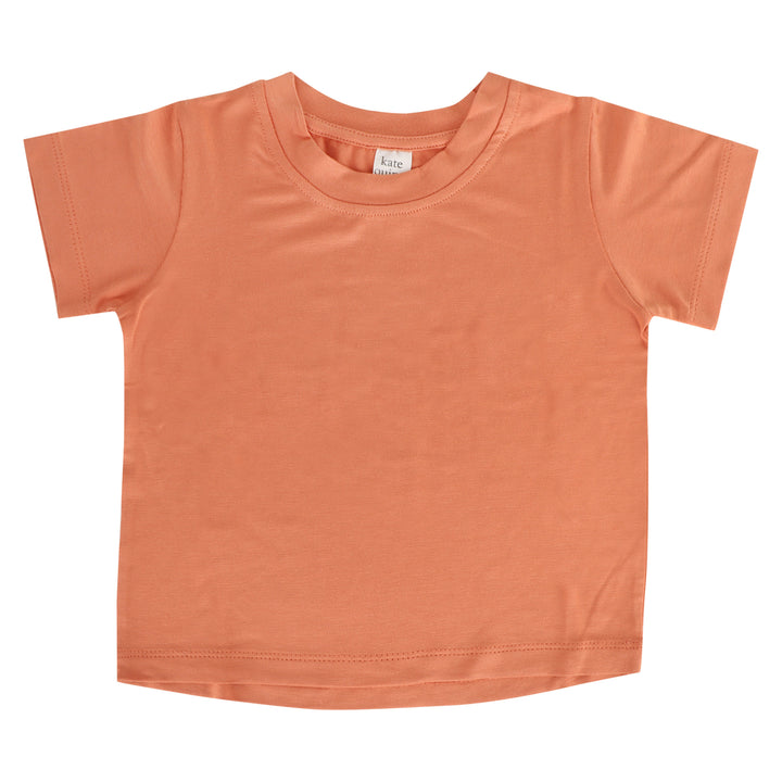 short sleeve essential boxy tee | melon | bamboo