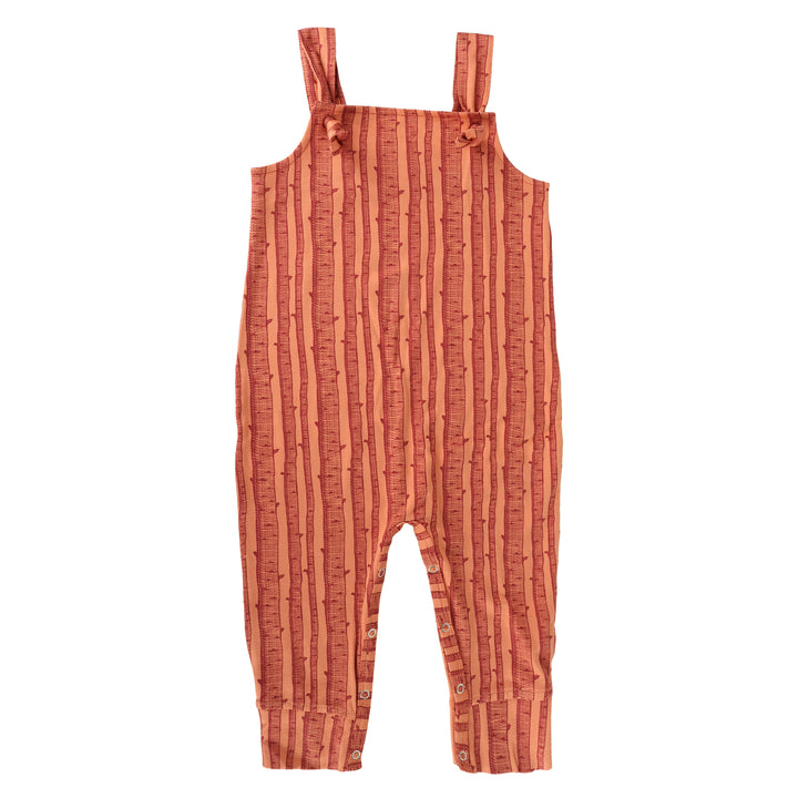 tie overall jumpsuit | spice birch | bamboo