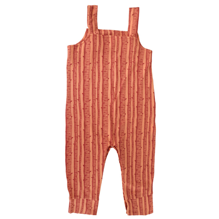 tie overall jumpsuit | spice birch | bamboo
