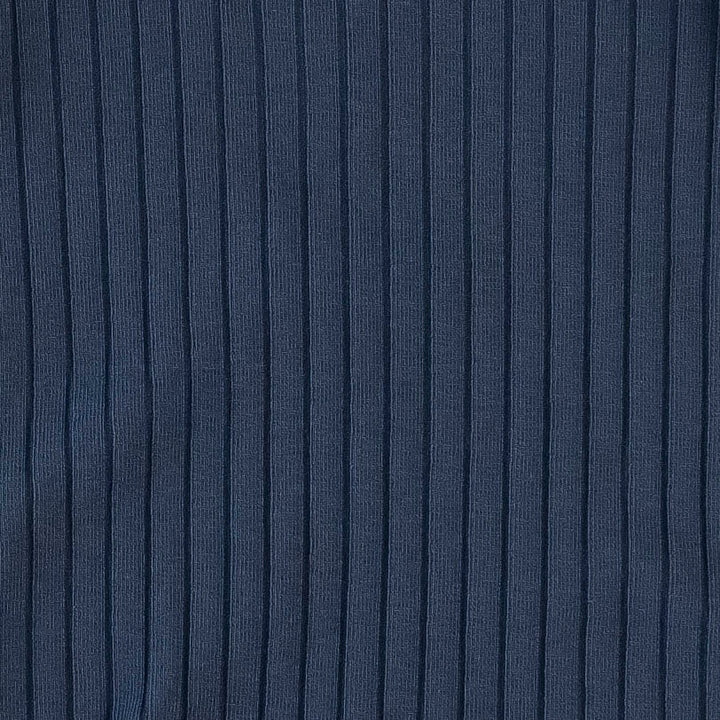 single layer blanket | indigo blue | classic rib