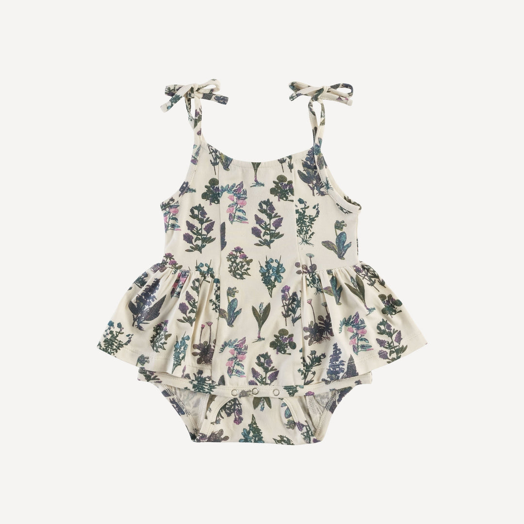 PREORDER spaghetti tie ballerina bubble | litho floral | modal