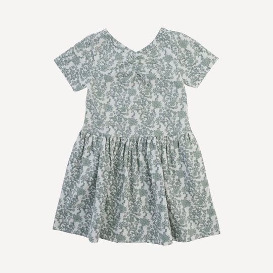 long sleeve prairie dress | vintage daisy | organic cotton woven