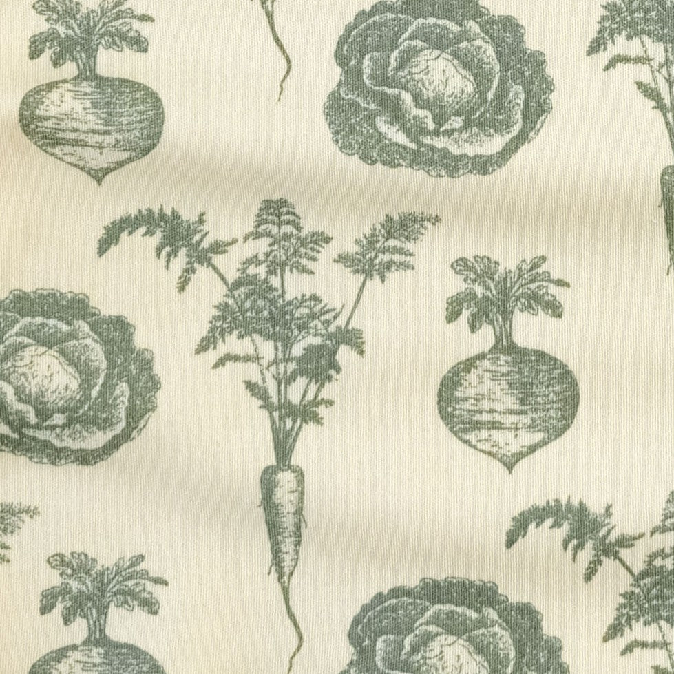 button shortie | jadeite veggies | organic cotton interlock